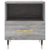 Yöpöydät 2 kpl harmaa Sonoma 40x35x47,5 cm tekninen puu