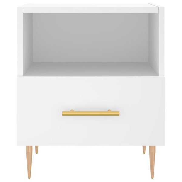 Yöpöytä valkoinen 40x35x47,5 cm tekninen puu