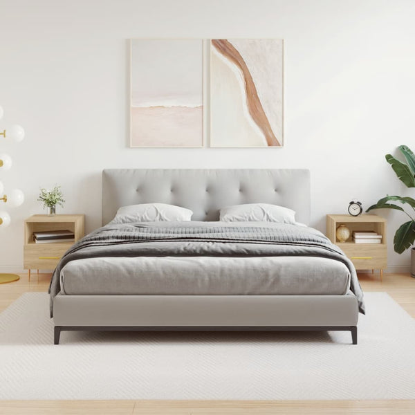 Yöpöydät 2 kpl Sonoma-tammi 40x35x47,5 cm tekninen puu