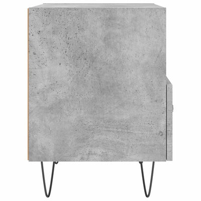 Yöpöydät 2 kpl betoninharmaa 40x35x47,5 cm tekninen puu