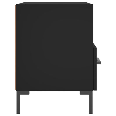 Yöpöydät 2 kpl musta 40x35x47,5 cm tekninen puu