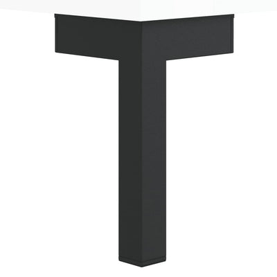 Korkeakiilto valk. yöpöydät Ciolan 40x35x47,5cm (2 kpl puinen)