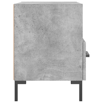 Yöpöydät 2 kpl betoninharmaa 40x35x47,5 cm tekninen puu