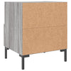 Yöpöydät 2 kpl harmaa Sonoma 40x35x47,5 cm tekninen puu