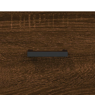 Yöpöydät 2 kpl ruskea tammi 40x35x47,5 cm tekninen puu