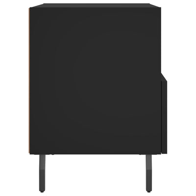 Yöpöydät 2 kpl musta 40x35x47,5 cm tekninen puu