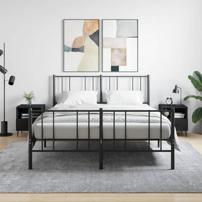 Musta yöpöydät Lotita 40x35x47,5cm (2 kpl puinen)