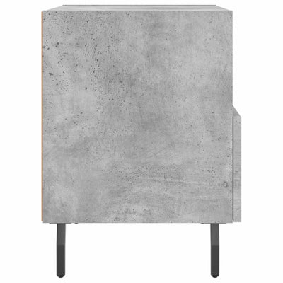 Yöpöydät 2 kpl betoninharmaa 40x35x47,5 cm tekninen puu