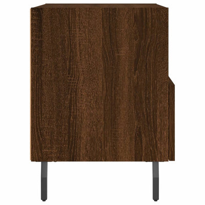 Yöpöydät 2 kpl ruskea tammi 40x35x47,5 cm tekninen puu