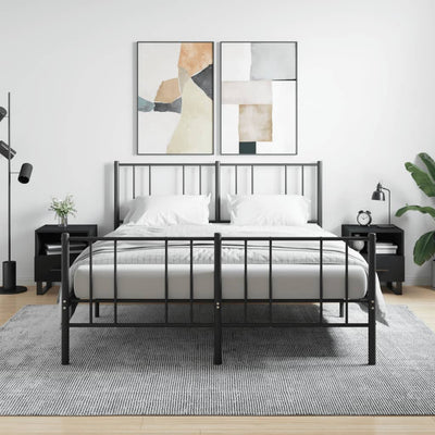 Musta yöpöydät Toy 40x35x47,5cm (2 kpl puinen)