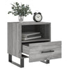 Yöpöydät 2 kpl harmaa Sonoma 40x35x47,5 cm tekninen puu