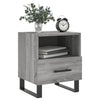Yöpöydät 2 kpl harmaa Sonoma 40x35x47,5 cm tekninen puu