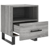 Yöpöydät 2 kpl harmaa Sonoma 40x35x47,5 cm tekninen puu