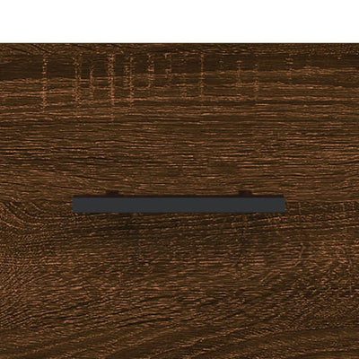 Yöpöydät 2 kpl ruskea tammi 40x35x47,5 cm tekninen puu