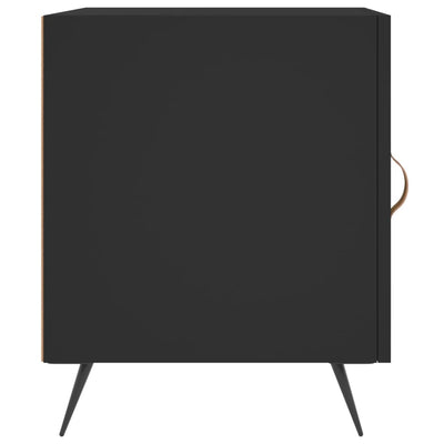 Yöpöydät 2 kpl musta 40x40x50 cm tekninen puu