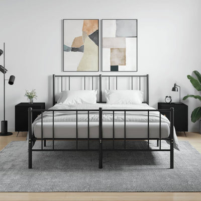 Musta yöpöydät Medgidia 40x40x50cm (2 kpl puinen)