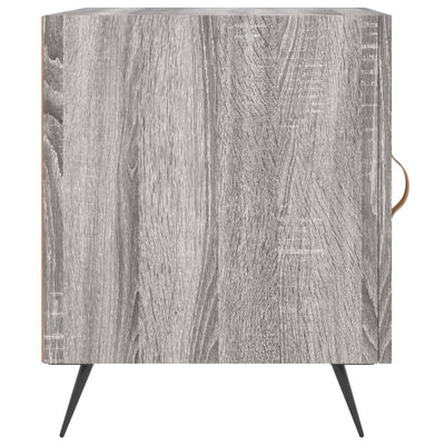 Yöpöydät 2 kpl harmaa Sonoma 40x40x50 cm tekninen puu