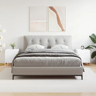 Valkoinen yöpöydät Signa 40x40x50cm (2 kpl puinen)