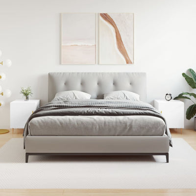 Valkoinen yöpöydät Penar 40x40x50cm (2 kpl puinen)