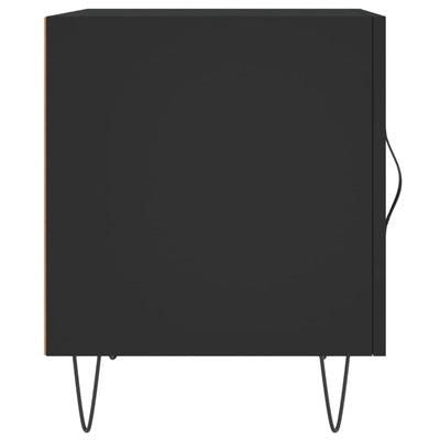 Yöpöydät 2 kpl musta 40x40x50 cm tekninen puu