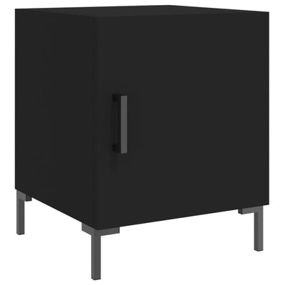 Yöpöydät 2 kpl musta 40x40x50 cm tekninen puu