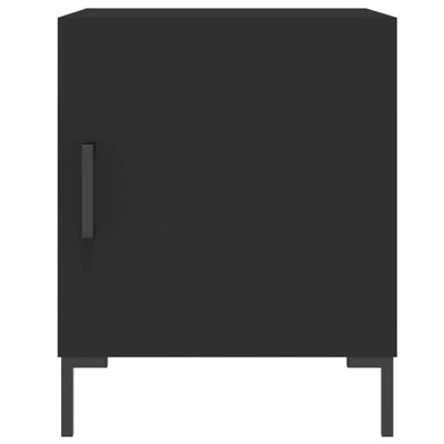 Yöpöydät 2 kpl musta 40x40x50 cm tekninen puu