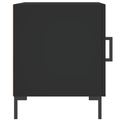 Yöpöydät 2 kpl musta 40x40x50 cm tekninen puu