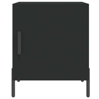 Yöpöydät 2 kpl musta 40x40x50 cm tekninen puu