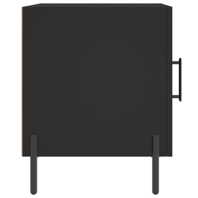 Yöpöydät 2 kpl musta 40x40x50 cm tekninen puu