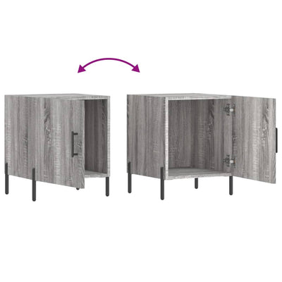 Harmaa yöpöytä Meir 40x40x50cm (puinen)