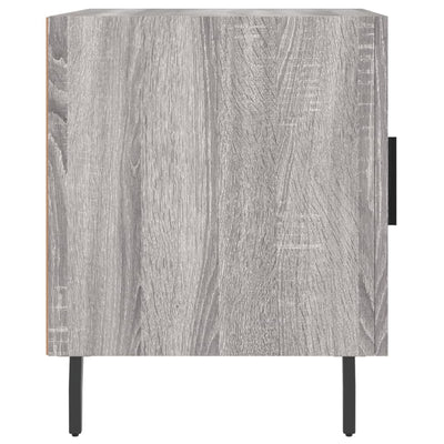 Yöpöydät 2 kpl harmaa Sonoma 40x40x50 cm tekninen puu