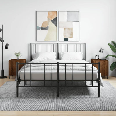 Ruskea yöpöydät Masenca 40x40x50cm (2 kpl, tammi, puinen)