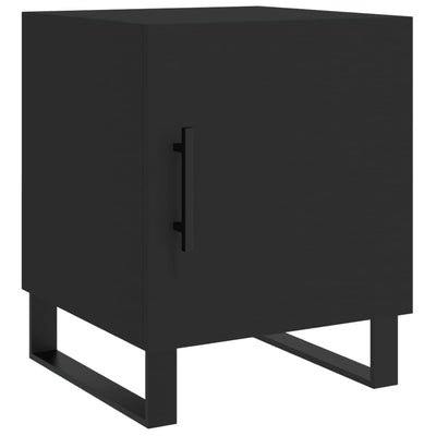 Yöpöydät 2 kpl musta 40x40x50 cm tekninen puu