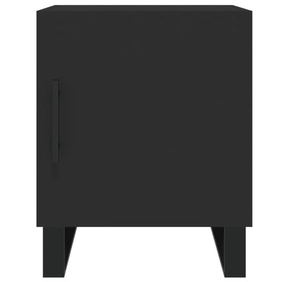 Yöpöydät 2 kpl musta 40x40x50 cm tekninen puu