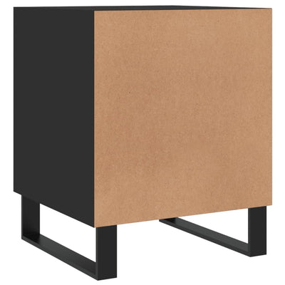 Yöpöydät 2 kpl musta 40x40x50 cm tekninen puu