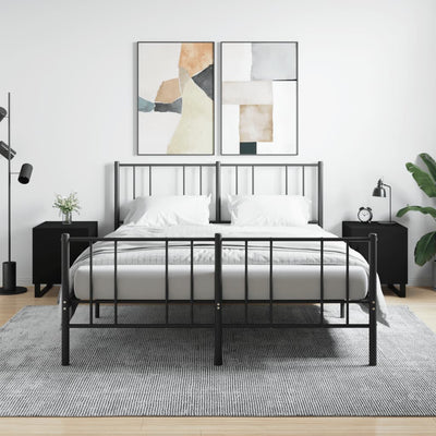 Musta yöpöydät Burhan 40x40x50cm (2 kpl puinen)