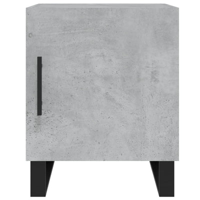 Yöpöydät 2 kpl betoninharmaa 40x40x50 cm tekninen puu