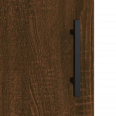 Ruskea tammi yöpöydät Burhan 40x40x50cm (2 kpl puinen)