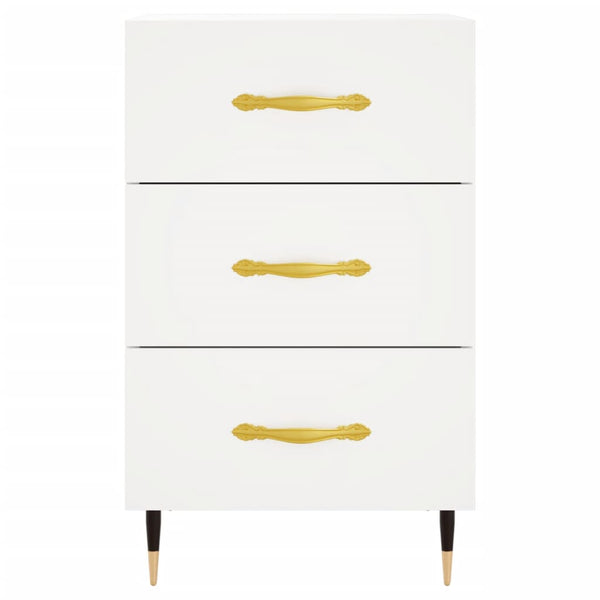 Yöpöytä valkoinen 40x40x66 cm tekninen puu