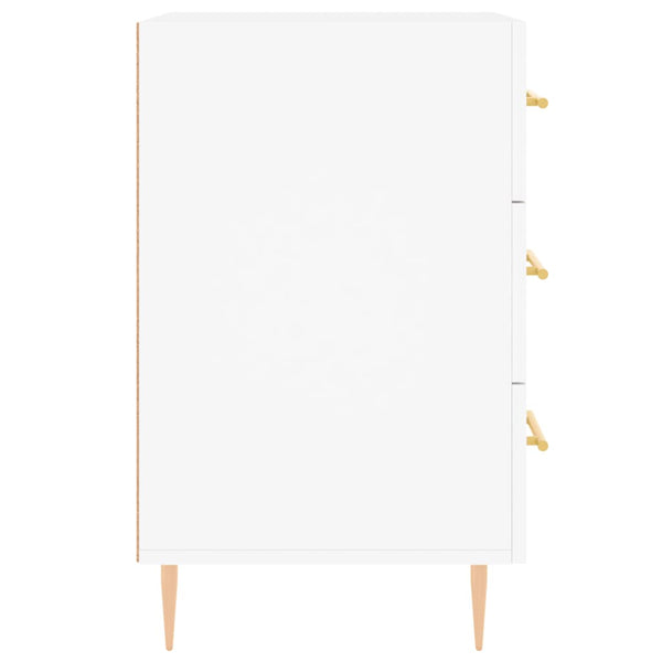 Yöpöytä valkoinen 40x40x66 cm tekninen puu