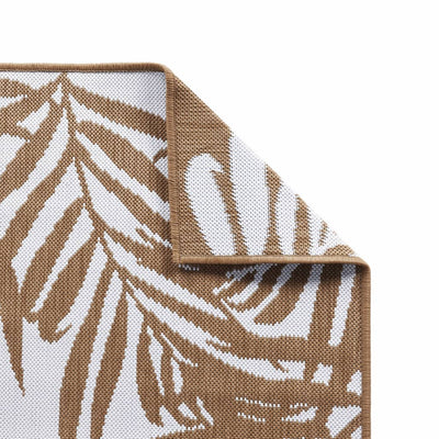 Ruskea ja valkoinen ulkomatto Cherilyn 80x150cm (käännettävä suunnittelu)