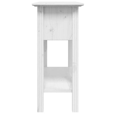Konsolipöytä BODO valkoinen 91x35x74 cm täysi mänty