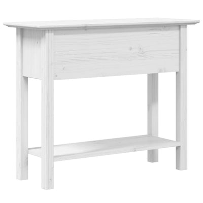 Konsolipöytä BODO valkoinen 91x35x74 cm täysi mänty