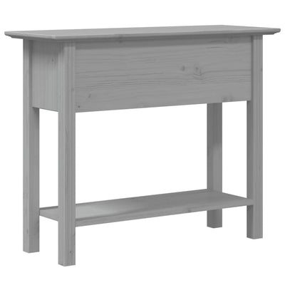 Konsolipöytä BODO harmaa 91x35x74 cm täysi mänty