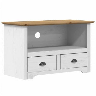 TV-taso 2 laatikolla BODO ruskea 91x43x56 cm täysi mänty