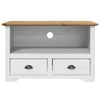 TV-taso 2 laatikolla BODO ruskea 91x43x56 cm täysi mänty