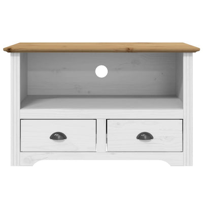 TV-taso 2 laatikolla BODO ruskea 91x43x56 cm täysi mänty