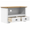 TV-taso 2 laatikolla BODO ruskea 91x43x56 cm täysi mänty