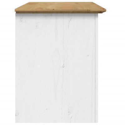 TV-taso 2 laatikolla BODO ruskea 91x43x56 cm täysi mänty