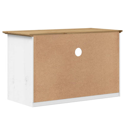 TV-taso 2 laatikolla BODO ruskea 91x43x56 cm täysi mänty